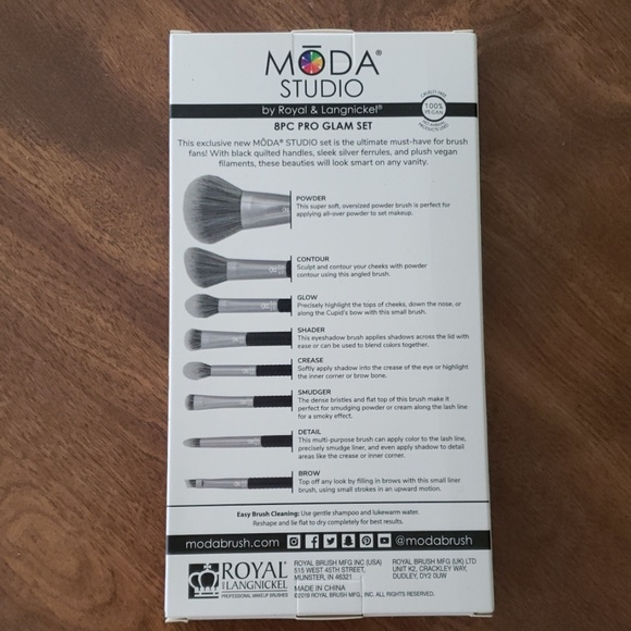 BNWT Moda Studio 8pc pro glam set - Picture 2 of 8